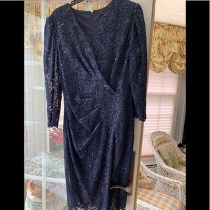 Mother of the bride dress, cocktail dress, sparkly dress sz14,Never worn,Navy